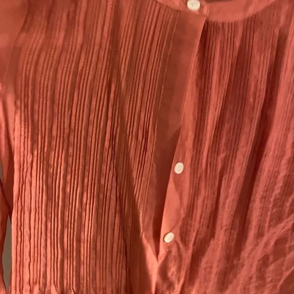 Banana Republic Size XS long sleeve orange dress - Picture 3 of 4